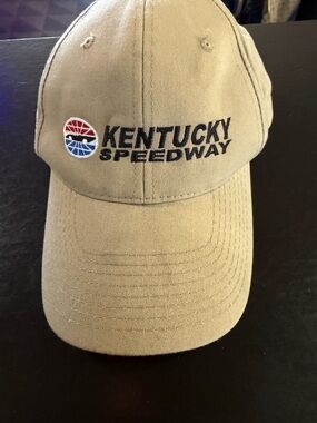 Khaki Baseball Cap Kentucky speedway with Pin